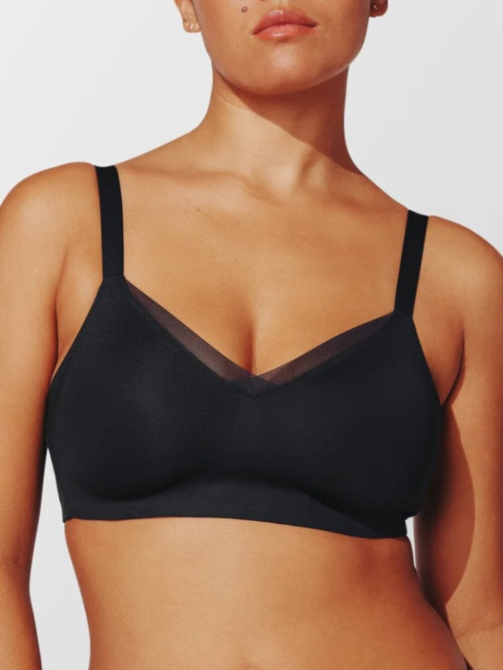ThirdLove Smooth Wireless Minimizer Black Bra 34E